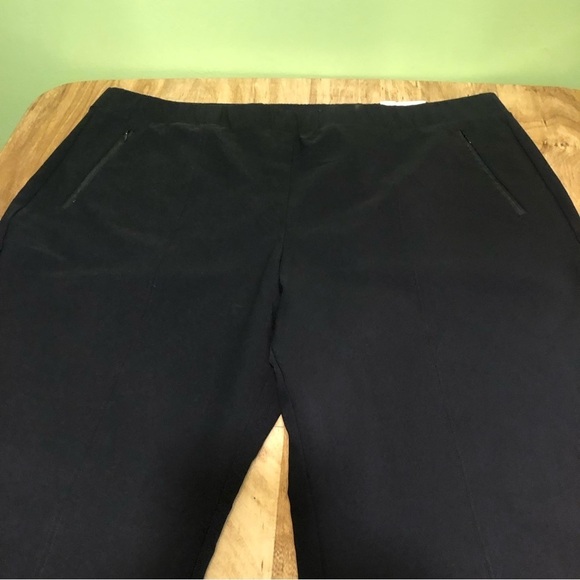 NWT $80 USD Lane Bryant On The Go Black Straight Mid Rise Stretch Pants Size 28 - Picture 3 of 12